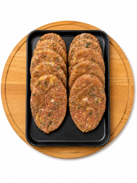 Hamburgueses de Pollastre amb all i julibert